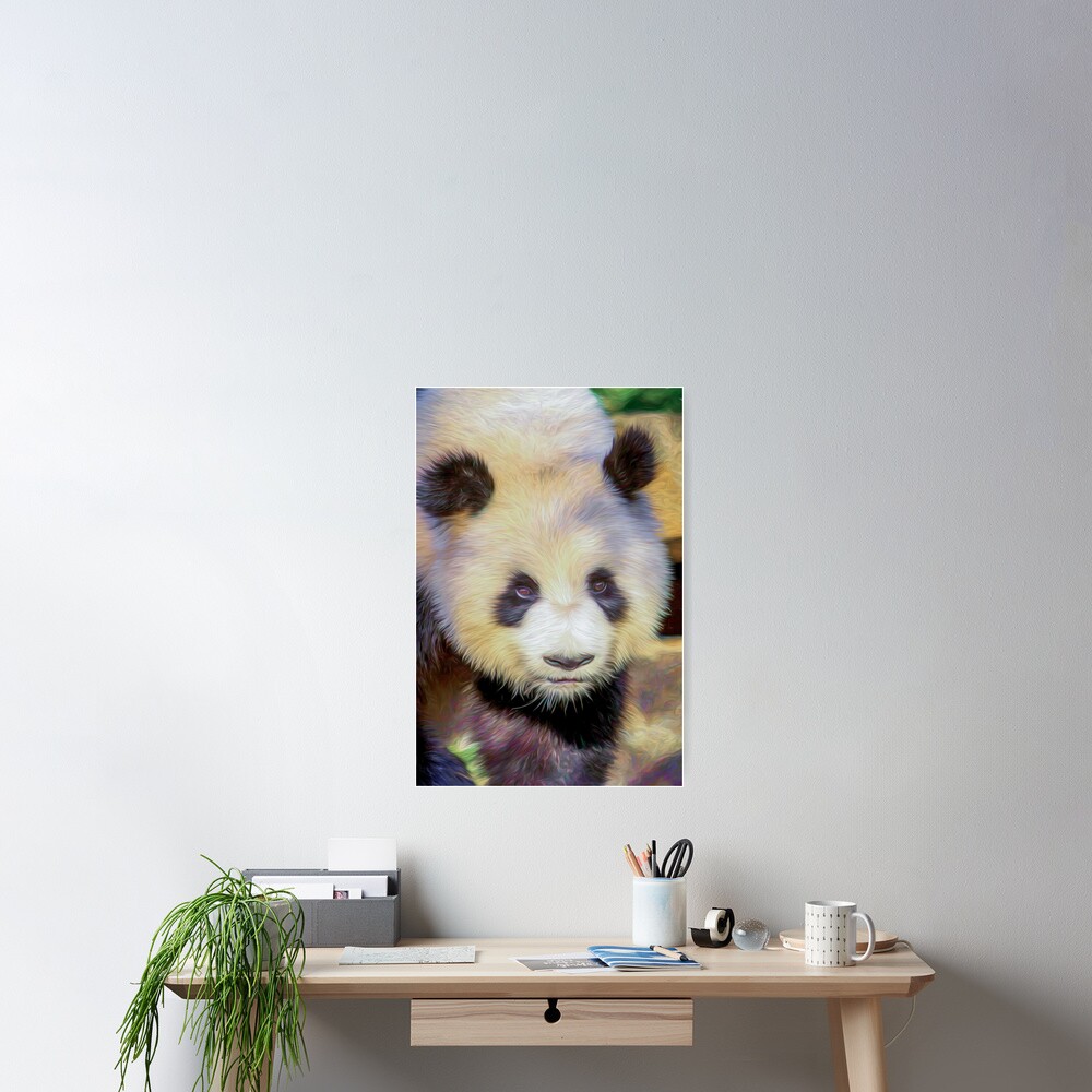 Giant Panda II (digital painting) Poster