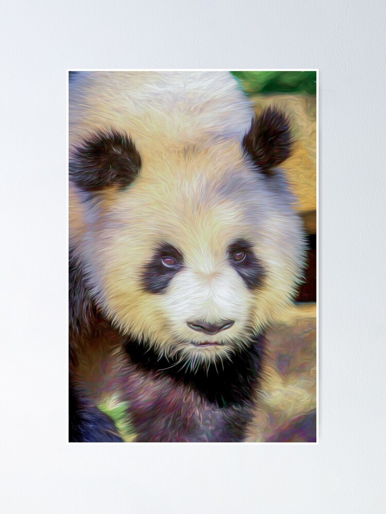 Alternate view of Giant Panda II (digital painting) Poster