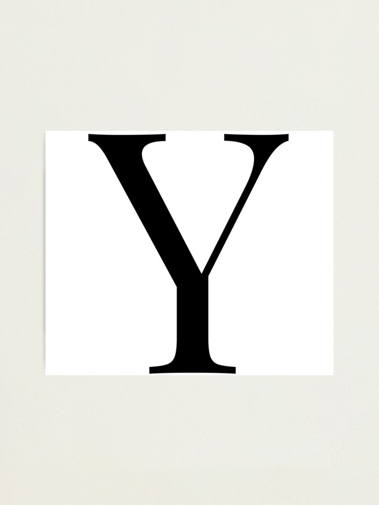 Letter Y Photographic Print for Sale by Marwa Sharafeldin | Redbubble