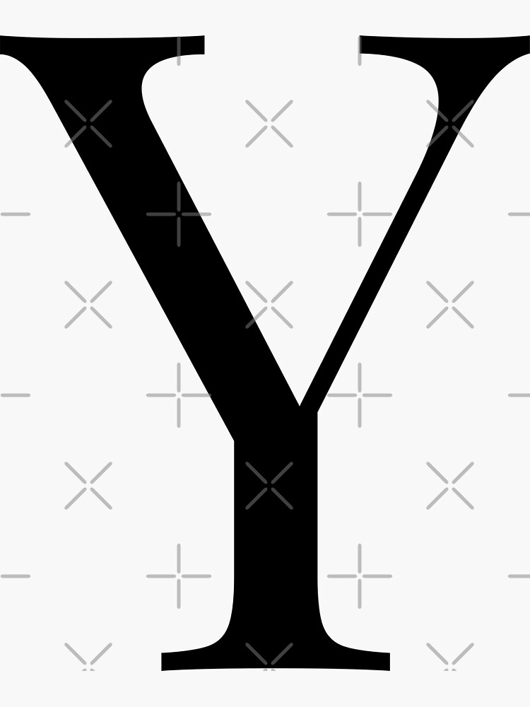 Letter Y | Sticker