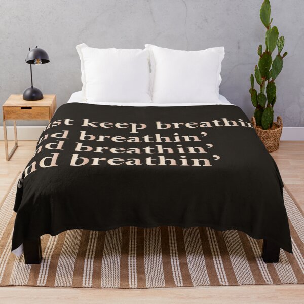 Item preview, just keep breathin', and breathin', and breathin', and breathin' (dark) designed and sold by BoxOffice2938.