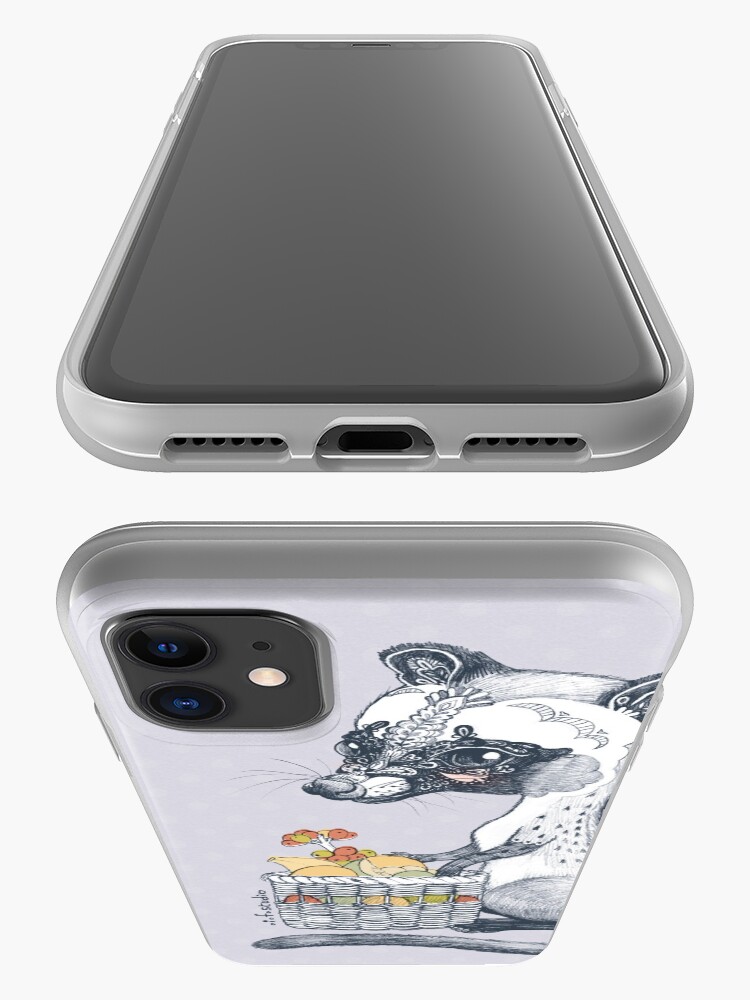 Alternate view of Eat Some Fresh Fruit - Asian Palm Civet - Gray iPhone Case & Cover