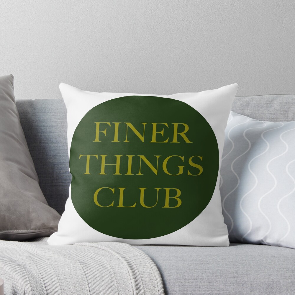 The Finer Things Club: One Design, On Everything — Throw Pillow