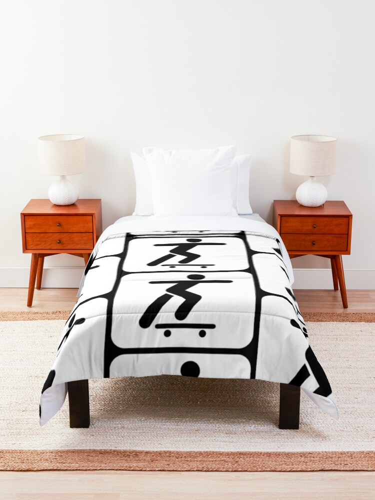 Alternate view of Skateboarder Sign Comforter