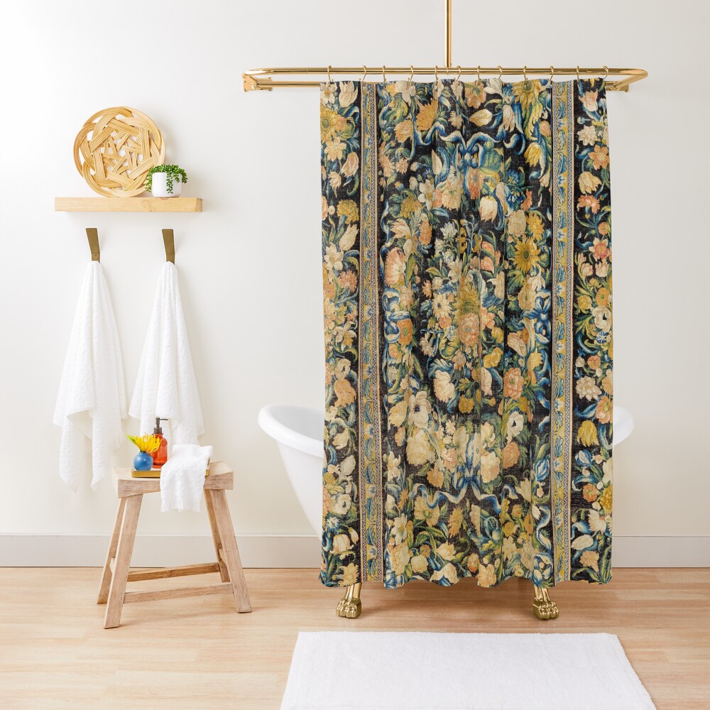 "Louis XIV Savonnerie French Floral Carpet Print" Shower Curtain by bragova Redbubble