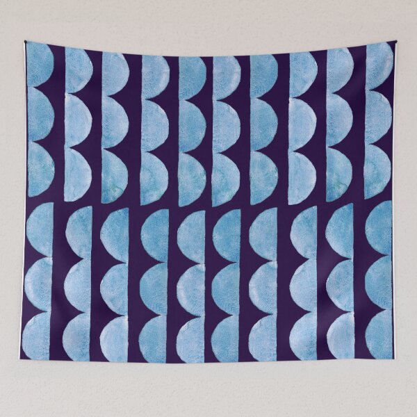 Item preview, Modern abstract geometric pattern semi circle designed and sold by CrisBanana.