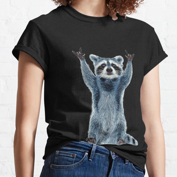 Raccoon Shirt-Cool Nature Raccoon Tee Cute Raccoon Classic Classic T-Shirt
