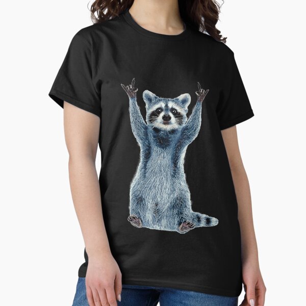 Item preview, Raccoon Shirt-Cool Nature Raccoon Tee Cute Raccoon Classic designed and sold by TeeARTHY.