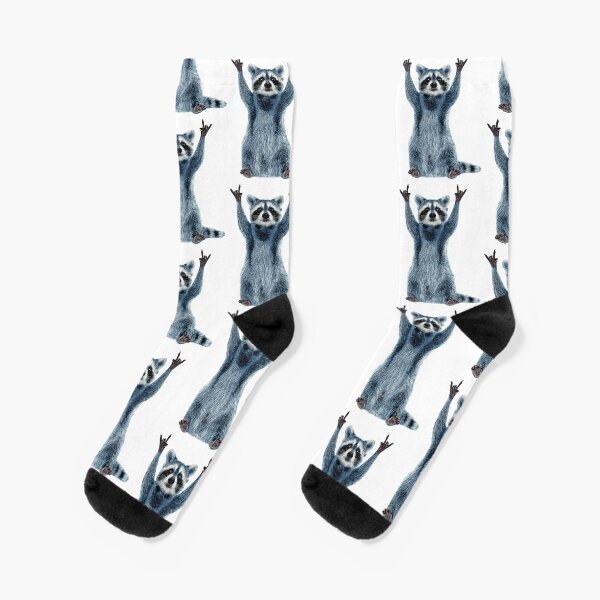 Raccoon Shirt-Cool Nature Raccoon Tee Cute Raccoon Classic Socks