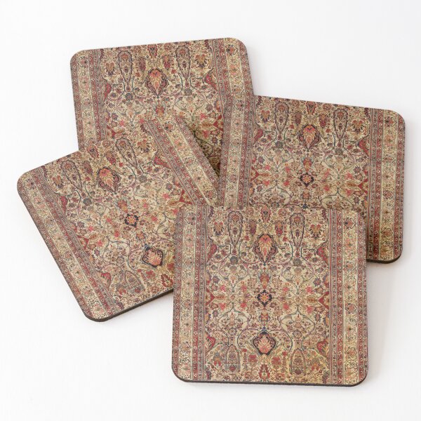 Lavar Kirman Southeast Persian Rug Print Coasters (Set of 4)