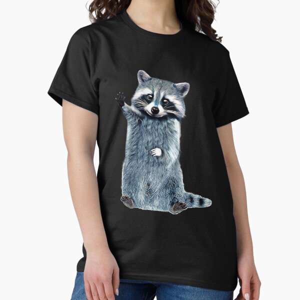 Item preview, Raccoon Cute Girls Raccoon Shirt, Ladies Raccoon Shirt Trash Panda designed and sold by TeeARTHY.