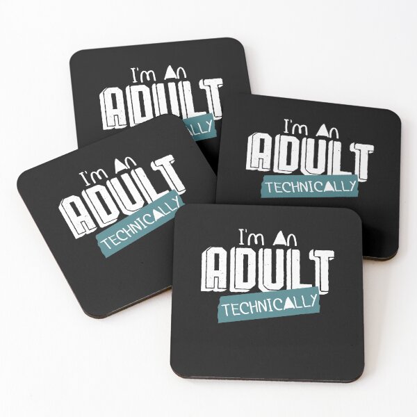 Item preview, I'm an Adult Technically Funny 18th Birthday 18 BDay Gift designed and sold by Dressed For  Duty.