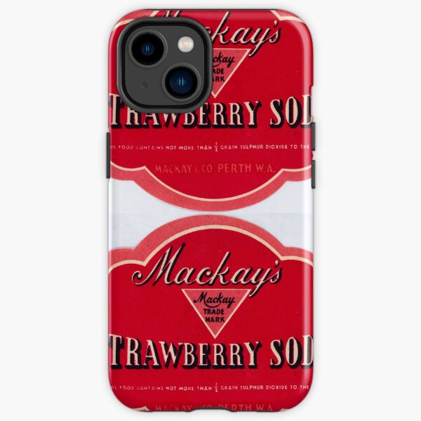 Mackay's Strawberry Soda State Library of Western Australia iPhone Tough Case