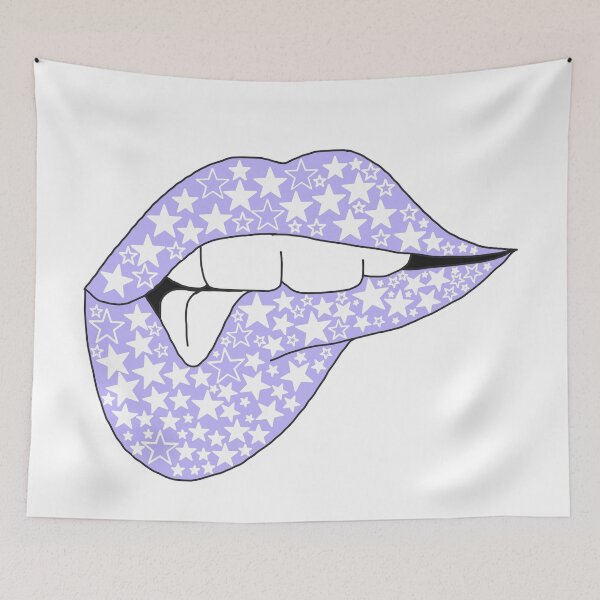 Item preview, purple star lips  designed and sold by aprilconway.