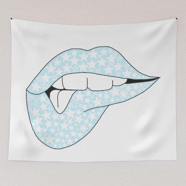 Item preview, blue star lips  designed and sold by aprilconway.