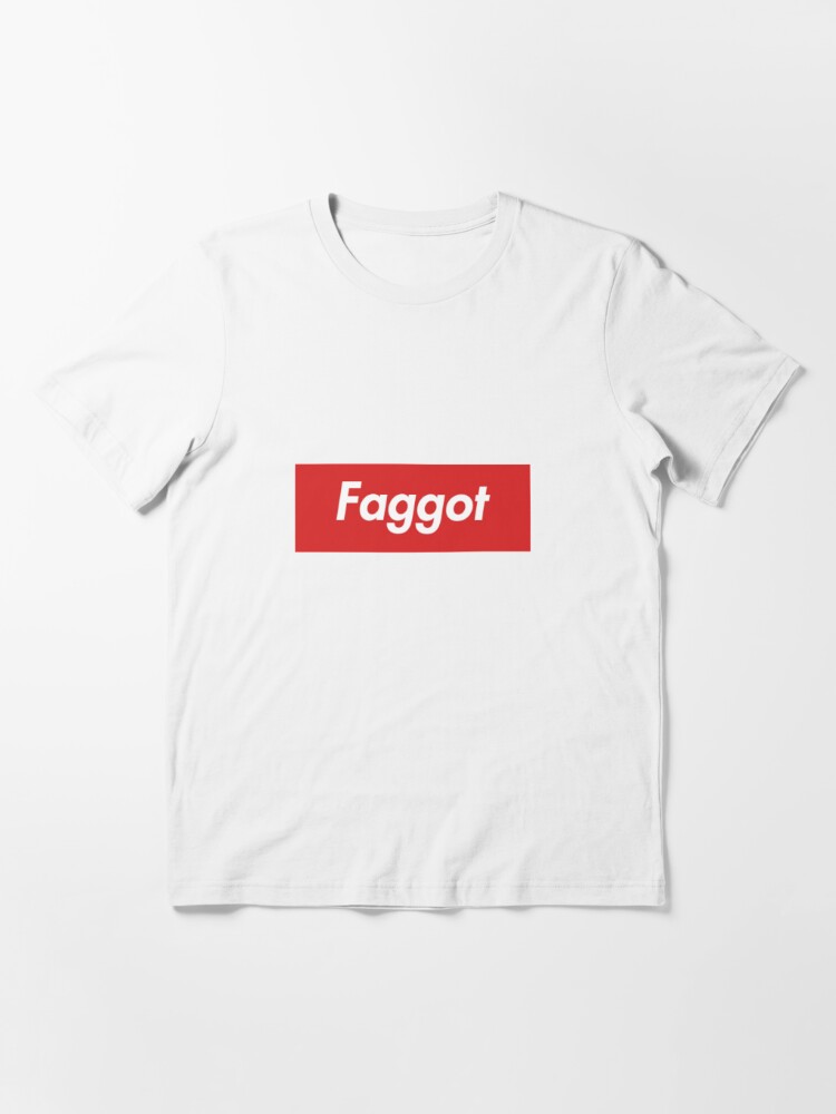 F Ggot Gay Supreme Style Logo T Shirt By Tony Zli Redbubble - gay roblox shirt