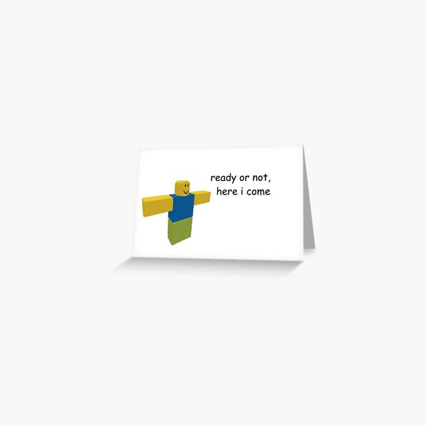 Gamer Meme Greeting Cards Redbubble - roblox theres poop in the toilet escape the bathroom obby gamer chad plays