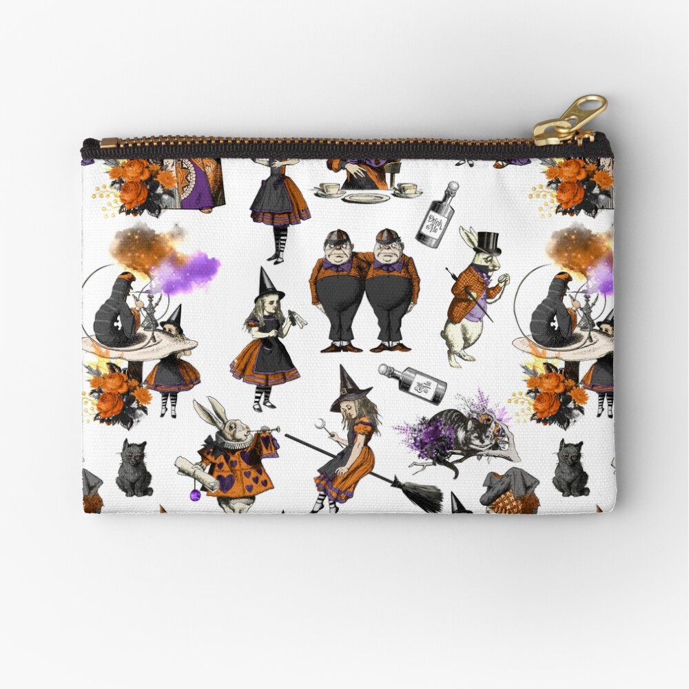 Halloween Alice In Wonderland Caterpillar Zipper Pouch