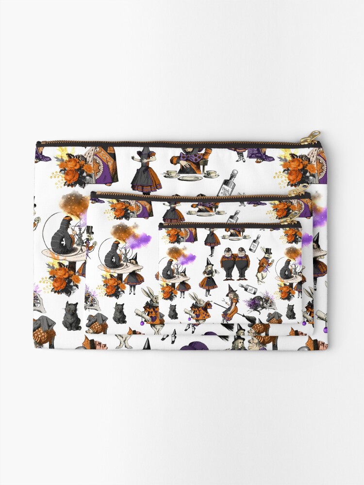 Alternate view of Halloween Alice In Wonderland Caterpillar Zipper Pouch