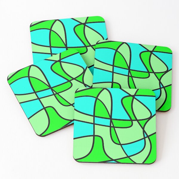 Item preview, FreeFlow -- Green and Blue designed and sold by Clare Wuellner.