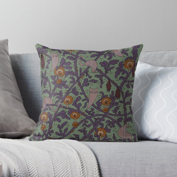 The Haunted Woods Throw Pillow