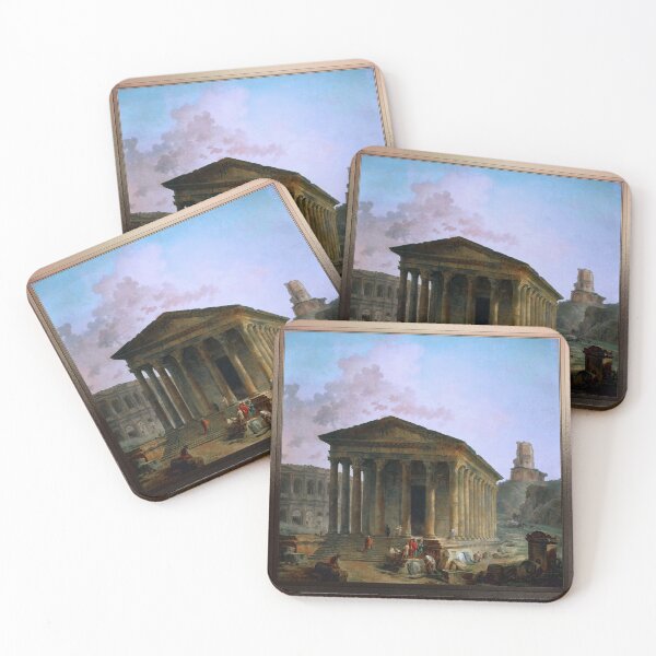 Item preview, The Maison Carée, the Arenas and the Magne Tower in Nimes by Hubert Robert designed and sold by Xzendor7 Digital Art Creations.