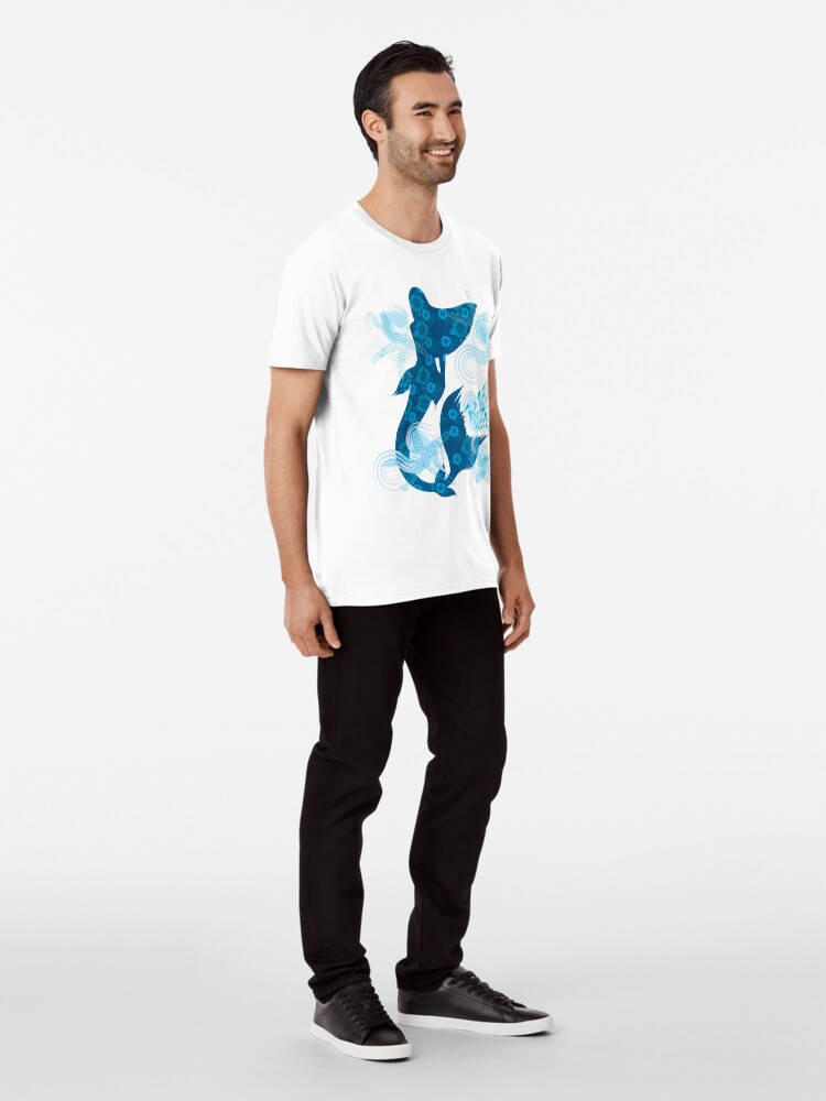 Alternate view of Mermaid Starfish Underwater Premium T-Shirt