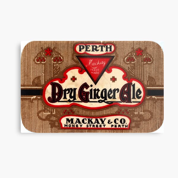 Mackay's Dry Ginger Ale State Library of Western Australia Metal Print