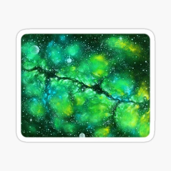 Green Tool Nebula Sticker
