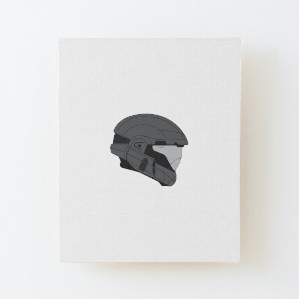 Halo 3 ODST Helmet Wood Mounted Print