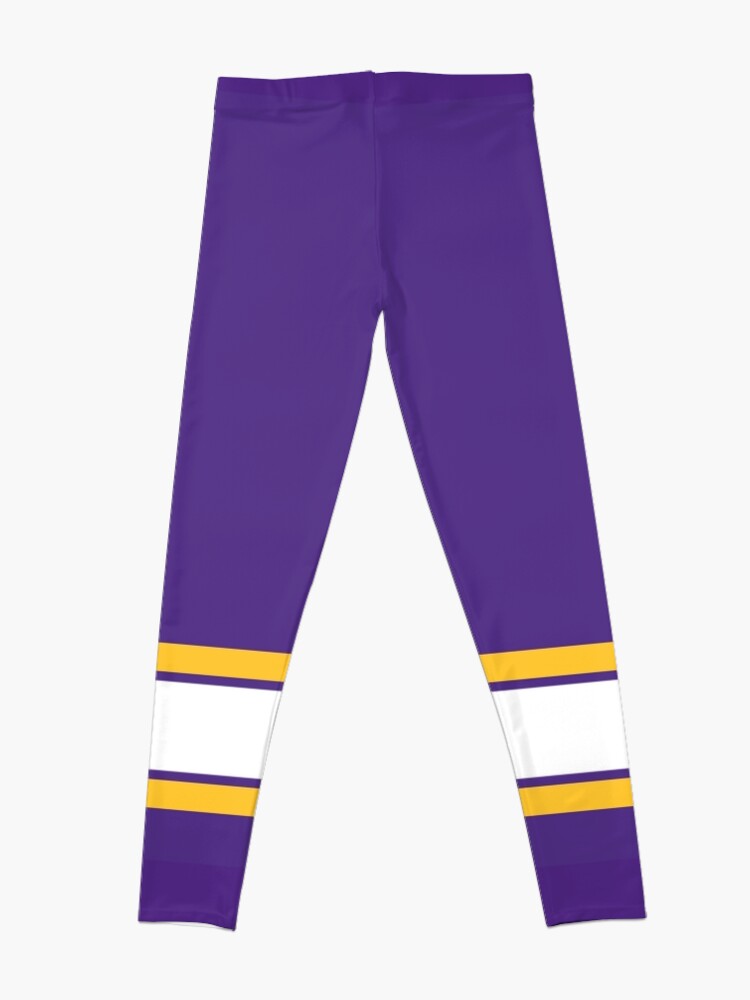 Purple Gold Stripe Design Leggings