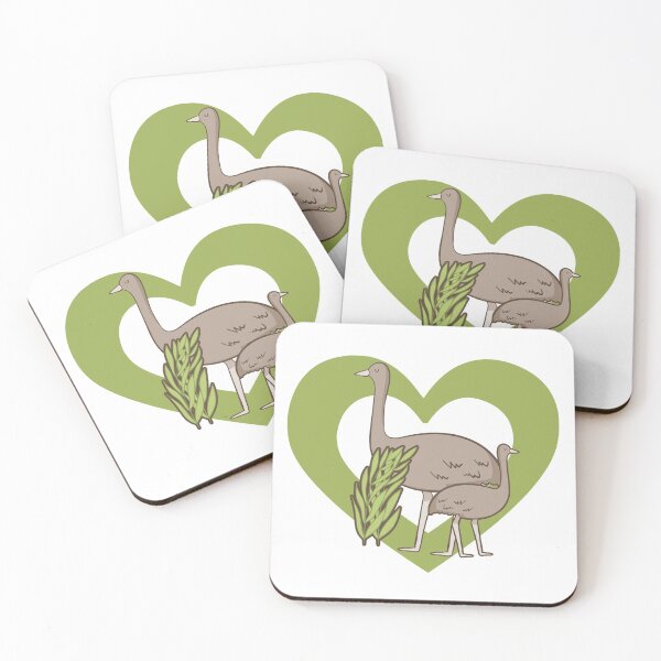 Item preview, Cute Emu Lover Heart designed and sold by eternallygifted.
