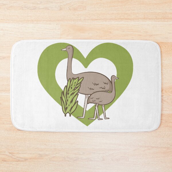 Item preview, Cute Emu Lover Heart designed and sold by eternallygifted.