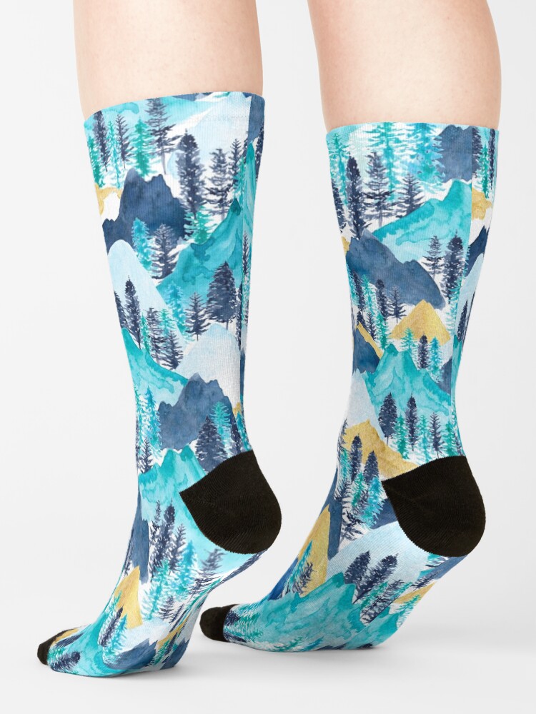 Alternate view of The Mountains Call Socks
