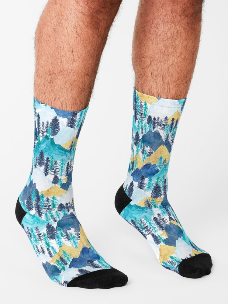Alternate view of The Mountains Call Socks