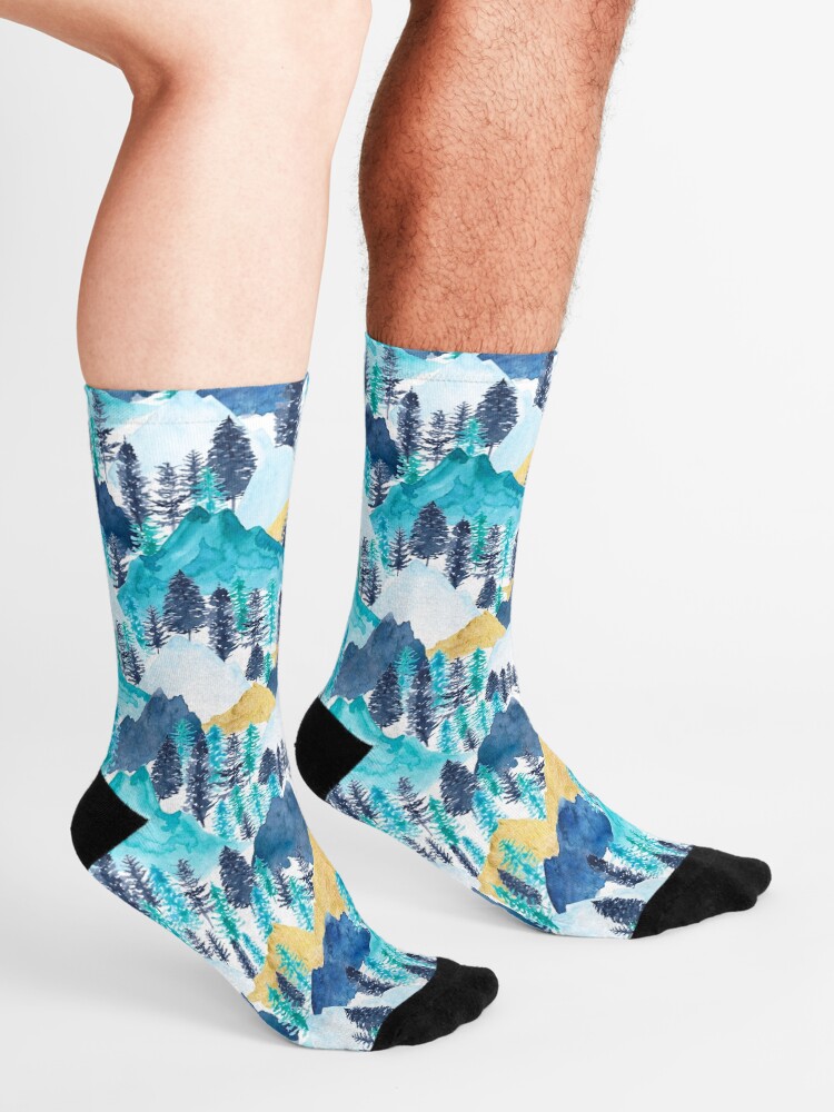 Alternate view of The Mountains Call Socks