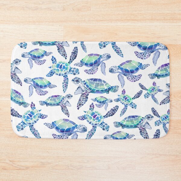 Item preview, Turtles in Aqua and Blue designed and sold by Gingerlique.