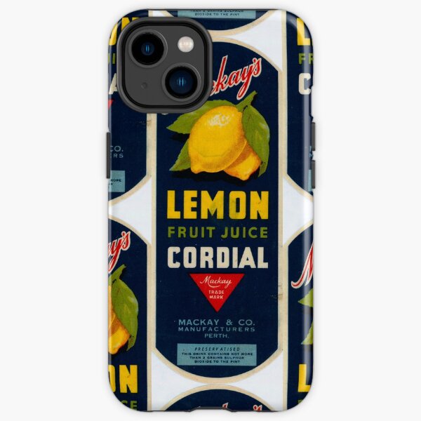 Mackay's Lemon Fruit Juice Cordial State Library of Western Australia iPhone Tough Case