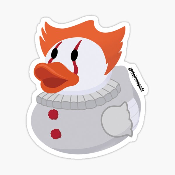 The Clown Duck Sticker
