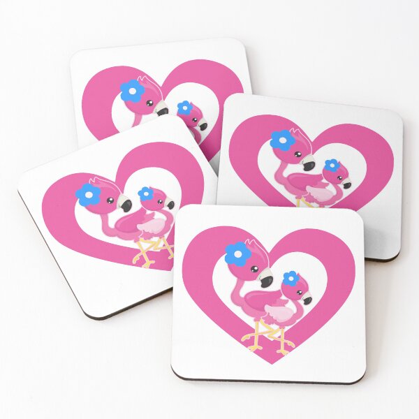 Item preview, Cute Flamingo Lover Heart designed and sold by eternallygifted.