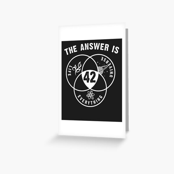 42 is the Answer Greeting Card