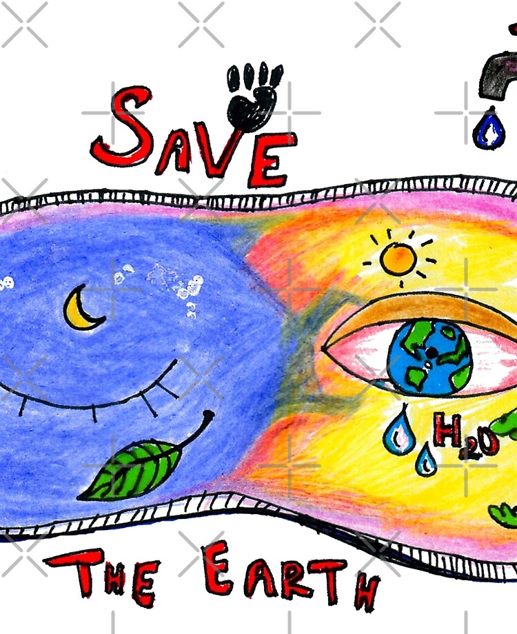 how to draw save earth poster drawing || easy & simple save environment  drawing - YouTube
