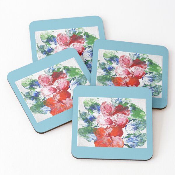 Item preview, Acrílico vierta flores y hojas sopladas designed and sold by Linda La Guardia.