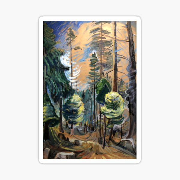 Vista previa del artículo con la obra «Emily Carr - Bosque Viejo», diseñado y vendido por ArtExpression.