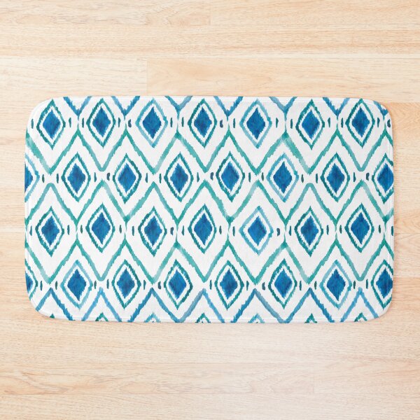 Item preview, Water Colour Ikat in Blue designed and sold by Gingerlique.