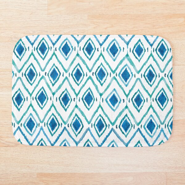 Item preview, Water Colour Ikat in Blue designed and sold by Gingerlique.