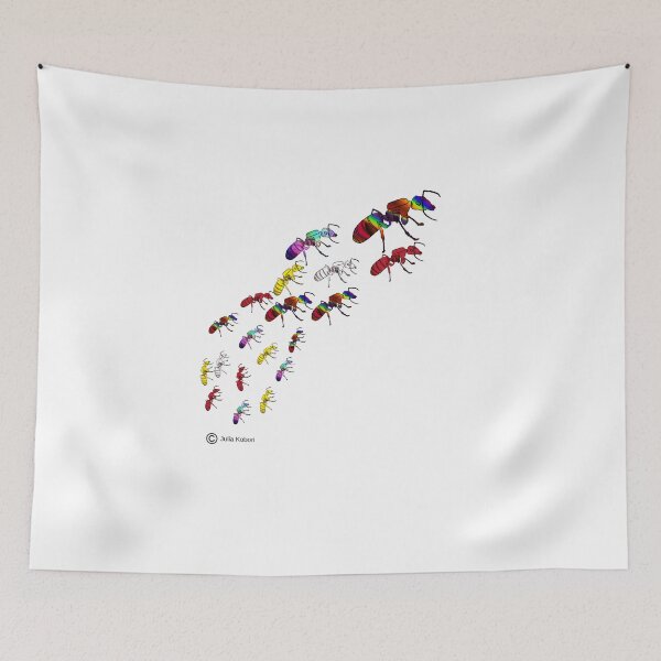 Item preview, Colorful Marching Ants designed and sold by fredgarden8.