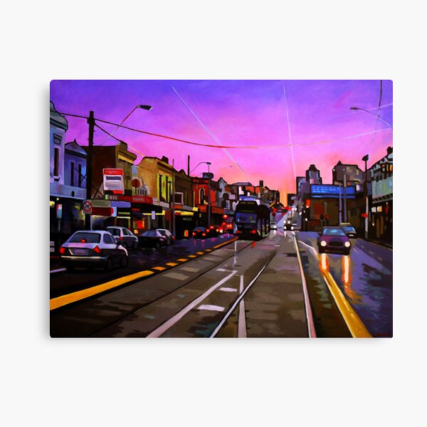 Bridge Road Sunset-Melbourne Canvas Print