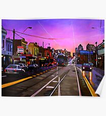 Bridge Road Sunset-Melbourne Poster