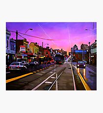 Bridge Road Sunset-Melbourne Photographic Print